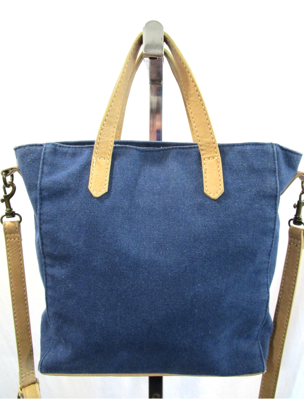 Universal Thread Dark Blue Denim Canvas Crossbody Tote Purse